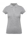 Dames Polo B&C Inspire PW440 Heather Grey